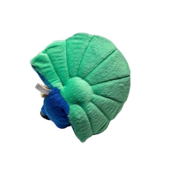 Wild Republic Peacock Plush Stuffed Animal Blue Green Gray Colorful Bird - Picture 3 of 3